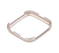 FONDOTIN Diamond-edged Protective Case for Smartwatch Gold Stainless Steel Drop-resistant Cover Lightweight Shell with Custom Fit