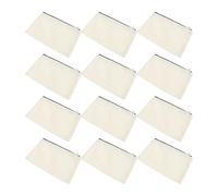 FONDOTIN DIY Cosmetic Bag Travel Makeup Bag 12Pcs Sublimation Blank Canvas Storage with Zipper Design Compact for Women Friends DIY Craft and Travel Use