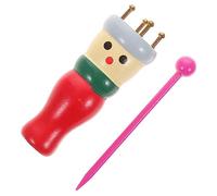 FONDOTIN DIY Knitting Tool Yarn Wool Knitter Wooden Knitting Doll Weaving Machine Toy for Boys and Activity