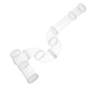 FONDOTIN DIY Transparent Hamster Tubes for Small Pets Flexible Quiet External Cage Tunnel Kit Expandable Plastic Pipe for Mouse Rat Exercise and Exploration