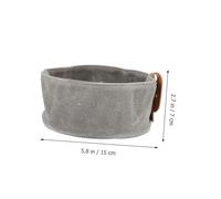 FONDOTIN Dog Bowl Canvas Puppy Travel Food and Water Dish Portable Pet Feeding Container for Outdoor Use Clean Pet Supply Bowl
