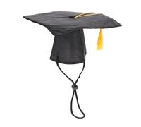 FONDOTIN Dog Graduation Cap Pet Hat Tassel for Small Medium Large Dogs for Pet Graduation Ceremonies Photo Sessions