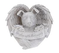 FONDOTIN Dog Memorial Sculpture Resin Pet Memorial Grave Garden Ornament Outdoor Bereavement Marker for Dogs