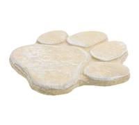 FONDOTIN Dog Paw Print Memorial Stone Outdoor Pet Grave Marker for Dogs Garden Tribute for Pet Memorialization Unique Paw-shaped Design