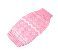 FONDOTIN Dog Sweater Knitted Sweater Turtleneck High Collar Winter Coat Pet Dog Christmas Costume for Party Warmth
