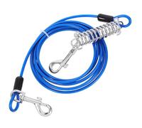 FONDOTIN Dog Tie Out Rope with Spring-loaded Swivel Clasps Heavy Duty Chain Harness for Dogs Outdoor Hiking Leash