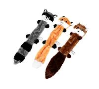 FONDOTIN Dog Toys Squeaky Sound 3pcs Dog Chew Toy Set No Stuffing Safe for Puppy