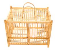 FONDOTIN Double Encrypted Bird Cage for Birds Sturdy Indoor Carrier Handle for Safe and Comfortable Finch Holder