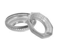 FONDOTIN Double Layer Thickened Gas Stove Windshield Ring Wind Blocker for Home Cooking Heat Focusing Wok Rack Enhances Combustion Efficiency Suitable for Gas Burners and Camping Stoves