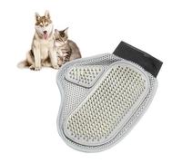 FONDOTIN Double-Sided PET Grooming Glove Deshedding Mitt for Dogs Cats and Rabbits Gentle Rubber and Steel Needle Massage Tool for Long and Short Hair