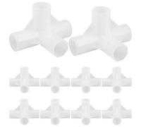 FONDOTIN Dryer Shoe Rack Link 10Pcs 13Mm Plastic 4-Way Connector Joints for Wardrobe, Cabinet, and Home Organisation Use