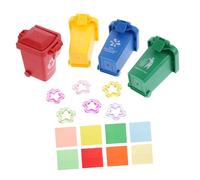FONDOTIN Educational Parrot Toy for African Grey Interactive Bird Puzzle Training Toys Safe Eco-friendly Material Sorting Bin