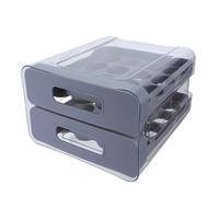 FONDOTIN Egg Storage Container Plastic Drawer for Fridge Shelf Stackable Organizer Egg Box Holder for Fresh