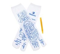 FONDOTIN Elastic Acupressure Socks with Massage Sticks for Foot Reflexology Breathable Comfortable Socks with Pressure Point Charts for Women S Foot Massage and Joint Relief