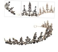 FONDOTIN Elegant Bridal Wedding Tiara Crown Headpiece for Bride and Bridesmaids Rhinestone Sparkle Birthday Hair Accessory Vintage Design for Special Occasions