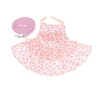 FONDOTIN Elegant Rabbit Leash Cute Bunny Decoration Dress Rabbit Pulling Rope Strap Pet Clothing for
