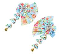 FONDOTIN Elegant Tassel Hairpins Creative Flower Fan Bobby Pins for Women Decorative Photo Props for Weddings Dances and Engagements