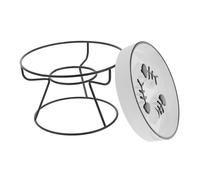 FONDOTIN Elevated Cat Bowl Slow Eating Ceramic Dish for Small Dogs and Kittens Promotes Healthy Digestion Multifunctional Design for Mindful Mealtime for Cats and Puppies