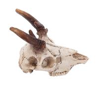 FONDOTIN Elk Skull Reptile Hideout Decor for Leopard Tanks Resin Climbing and for Reptiles Aquarium Accessory for Secure Habitats