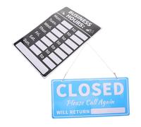 FONDOTIN Erasable Business Hours Sign with Stickers Antifade Store Opening Hours Display for Doors and Windows Changeable Schedule Sign for Retail Shops and Offices