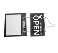 FONDOTIN Erasable Double Sided Business Hours Sign with Vibrant Colors DIY Open Closed Store Accessory for Shops Cafes Restaurants Nail Salons Easy Peel and Stick Indicator