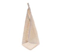 FONDOTIN Exfoliating Washcloth and Body Scrubbing Towel, Natural Cotton-linen Material, Long Strip Bath Scrubber for Shower and Travel, Deep Cleansing Bathing Accessory for Men and Women