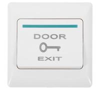 FONDOTIN Exit Wall Plate Door Bell Button with Automatic Reset Push to Exit Panel for Access Control System Easy Install Door Switch Cover for Home and Office Security