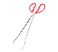 FONDOTIN Extra Long Stainless Steel Reptile Feeding Tongs Food Clamp for Heavy Crawling Pets and Aquarium Snack Feeder Clip for Snakes Lizards