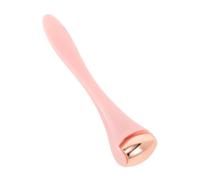 FONDOTIN Eye Cream Applicator Roller for Dark Circles Relief Eye Fatigue Massage Tool with Rose Gold Pink Handle Face Massager for Skin Tightening and Nutrient Absorption
