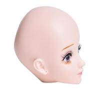 FONDOTIN Eyelash Extension Practice Mannequin Head Realistic Skin Tone Training Tool for Beginners with Chinese Curl Style Suitable for Lash Extension Technique Mastery