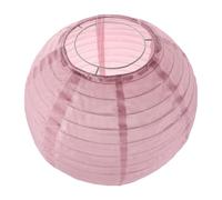 FONDOTIN Fabric Collapsible Round Lantern Lampshade, Pink Hanging Pendant Lamp Shade for Bedroom and Party Decor, Boho Style Globe Lantern for Festival and Event Decoration
