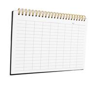 FONDOTIN Financial Inventory Record Notebook with Blank Horizontal Lined Pages for Business Expense Tracking Budget Planning Personal Finance Ledger and Stock Management