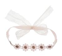 FONDOTIN Floral Lace Hairband Soft Elastic Daisy Bow Headband for Newborns Boy Girl Comfortable Skin Friendly Fabric Charming Flower Hairband Accessories