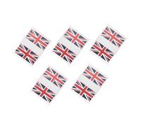 FONDOTIN Football Match England Flag Temporary Stickers 5 Sets Waterproof National Flag Decals for Fans Supporting Euro Football Events
