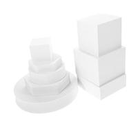 FONDOTIN Geometric Cube Photo Props Set 8pcs Lightweight Foam Cubes for Flat Lay Jewellery and Food Photography