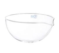 FONDOTIN Glass Evaporation Dish with Spout Round Bottom Laboratory Tool Acid and Alkali Resistant Evaporating Basin for Classroom and Lab Use High Chemical Stability Large Heating Surface