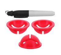FONDOTIN Golf Ball Line Marker 4 Pack, Golf Ball Marking Tool for Accurate Stroke Guide, Quick Application, Easy Portability, Golf Ball Use On the Course