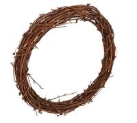 FONDOTIN Grapevine Twig Vine Wreath Hoop 30cm Rattan Garland Frame Diy Christmas Holiday Party Decoration