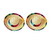 FONDOTIN Hair Hoop Hat Design 2pcs Mini Headdress Random Patterns for Happy Dogs