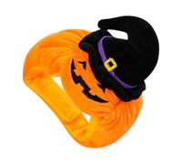 FONDOTIN Halloween Cat Pumpkin Hat Unique Costume Cap for Pets Easy to Wear Eye Catching Design for Halloween Parties for Cats and Dogs Fun Dress Up Accessory