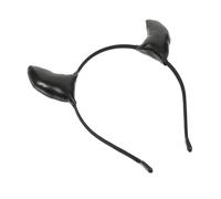 FONDOTIN Halloween Devil Headbands Black Sequin Hair Hoops Party Costume Accessory for Adults and Boys and Girls