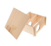 FONDOTIN Hamster Hideout House Boredom Breaker Bite Diy Decor Pet Toy for Exercise