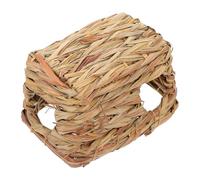 FONDOTIN Hamster Hideout Nest Tunnel Natural Woven Shelter Breathable Small Animal Habitat for Hamsters and Hedgehogs