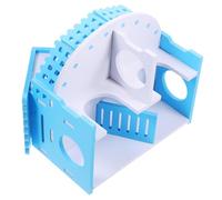 FONDOTIN Hamster Villa Hideout Cage Two-level for Hamsters Guinea Pigs and Animals Safe Sturdy Design for Play and Rest