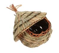 FONDOTIN Hand Woven Natural Bird House for Outdoor Decoration Unique Parrot Nesting Hut Elegant Garden Patio Bird Shelter