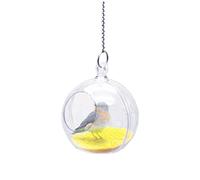 FONDOTIN Hanging Foraging Ball Toy for Parrots Interactive Bird Feeder Toy for Mini Macaw Cockatiel Conure to Prevent Boredom Encourage Natural Foraging Behavior