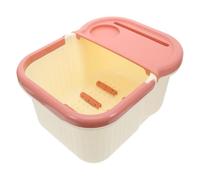 FONDOTIN Health Foot Bath Tub for Soaking Feet at Home Spa Relaxation Small Milk White Dishpan Basin