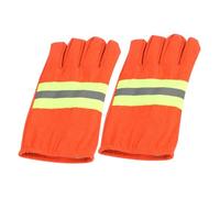 FONDOTIN Heat Resistant Emergency Rescue Gloves Firemen Working Gloves Flame Retardant Insulated Hand Protectors for Outdoor Safety and Firefighting