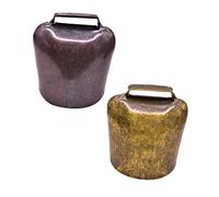 FONDOTIN Heavy Duty Farm Bells Large Swiss Style Cow Bells Noise-Proof for Cattle Sheep and Horses