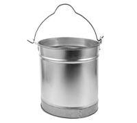 FONDOTIN Heavy Duty Large Metal Water Bucket with Reinforced Handle for Water Drawing Car Washing Gardening Mixing Outdoor Utility Pail